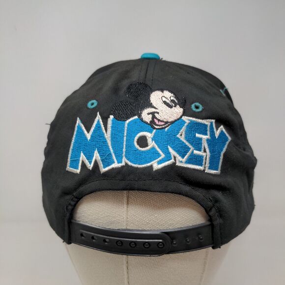 Mickey Unlimited Men's Snapback Hat Blue Black Adjustable Embroidered Logo - Picture 8 of 10